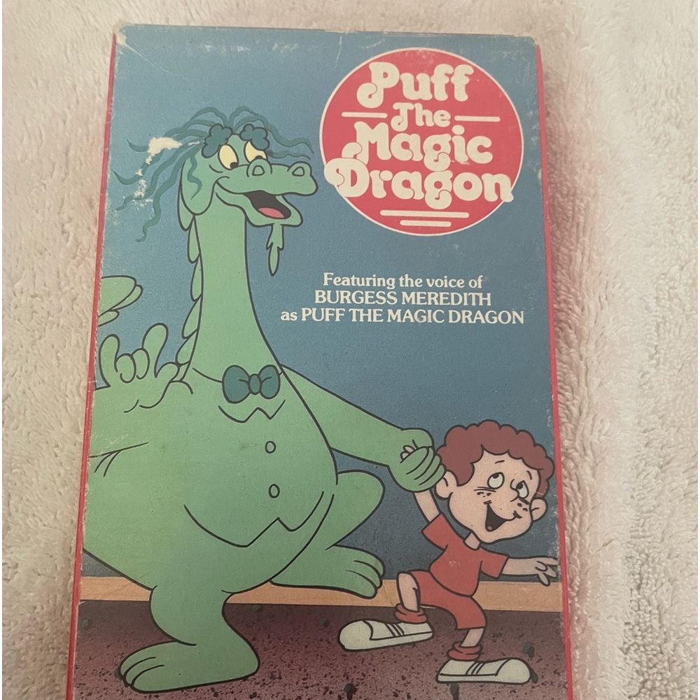 Puff The Magic Dragon vintage VCR cassette.